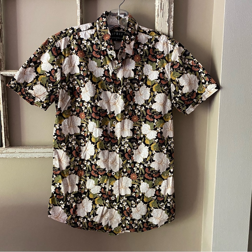 Topman floral design men’s short sleeved shirt